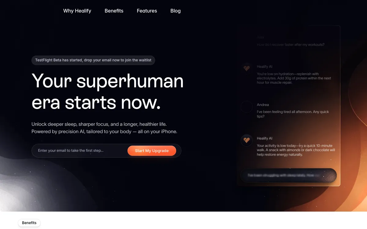 Healify — Personal AI health coach